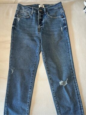 Kensie high rise stovepipe jean